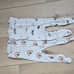 0-3M Kyte Baby Zippered Footie Bundle In Prints